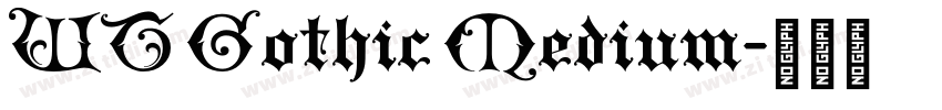 WT Gothic Medium字体转换